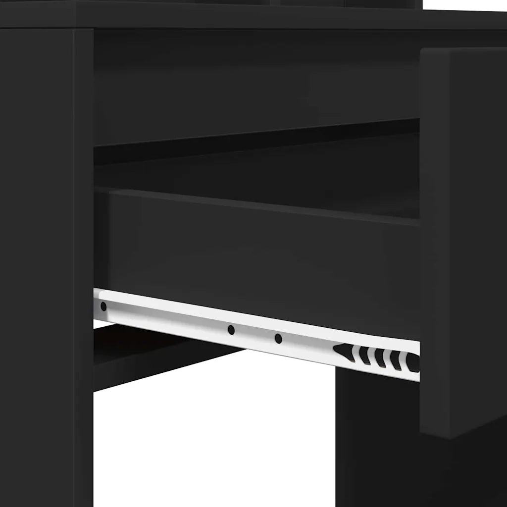 Toeletta | Tavoli da Trucco per Camera da Letto Nero 80 x 39,6 x 135 cm