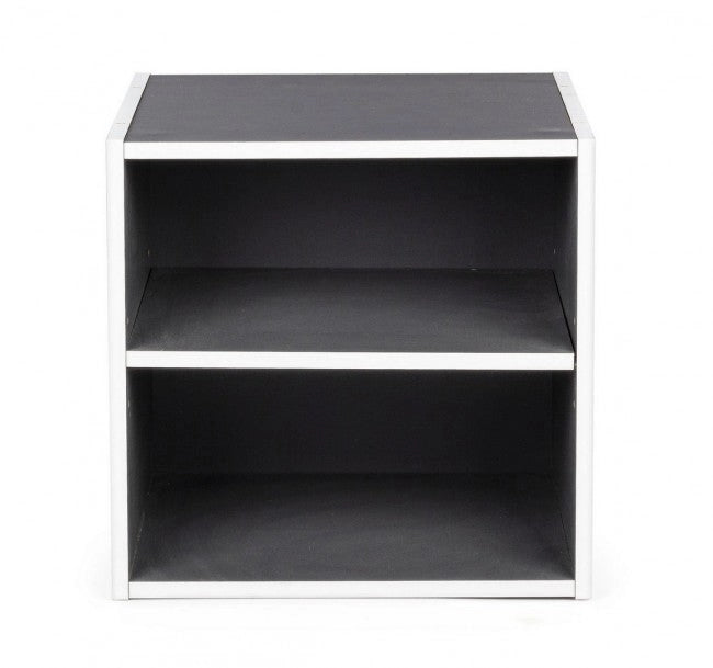 Cubo con Mensola Composite in Legno Grigio