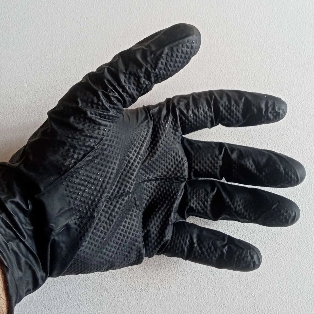 U-power one shot tg. xl / 10 - 50 guanti monouso da lavoro in nitrile nero
