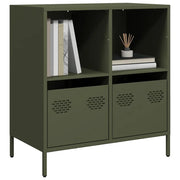 Credenza Verde Oliva 68x39x73,5 cm in Acciaio Laminato a Freddo 851362