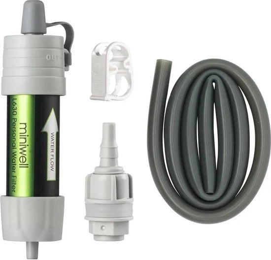 Filtro Acqua per Emergenza - Pacchetto di Emergenza - fino a 2000 Litri - Membrana Ultrafiltrante 0,1 micron - 40 g - 40 mm x 136 mm