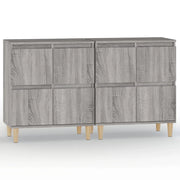 Credenze 2pz | Madia | Buffet da pranzo | Armadio da pranzo Grigio Sonoma 60x35x70 cm in Legno Multistrato