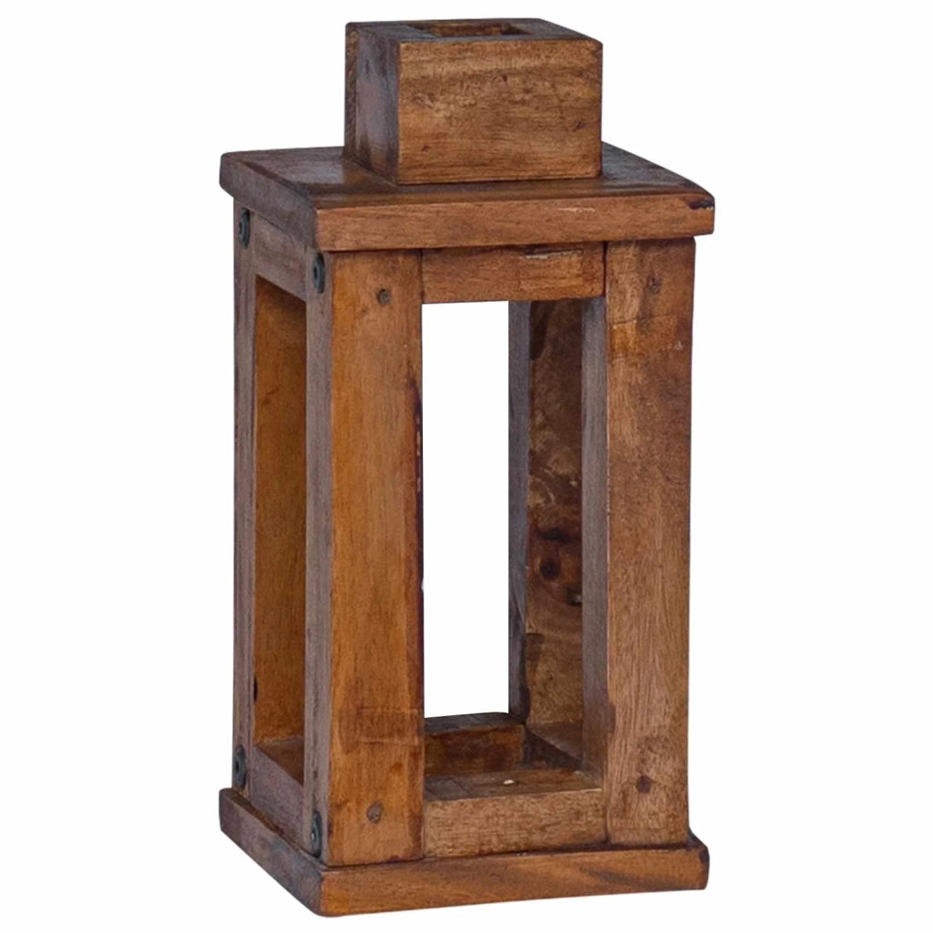 Lanterna 3 pcs Naturale Legno di Mogano 42012367