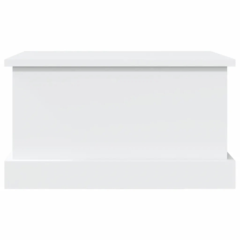Scatola portaoggetti bianca 50x30x28 cm in legno ingegnerizzato 816496