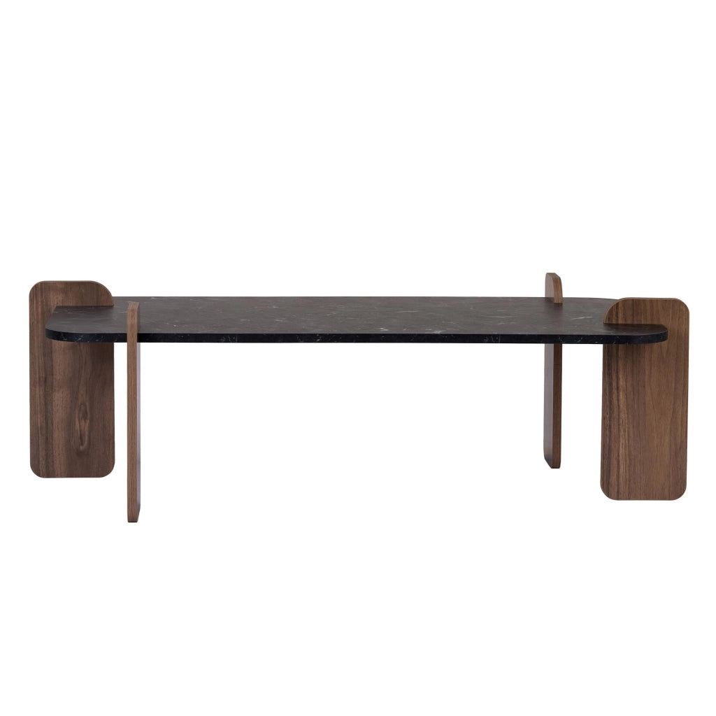 Tavolino in legno "Renard" - 120 x 60 x 35 cm - Nero