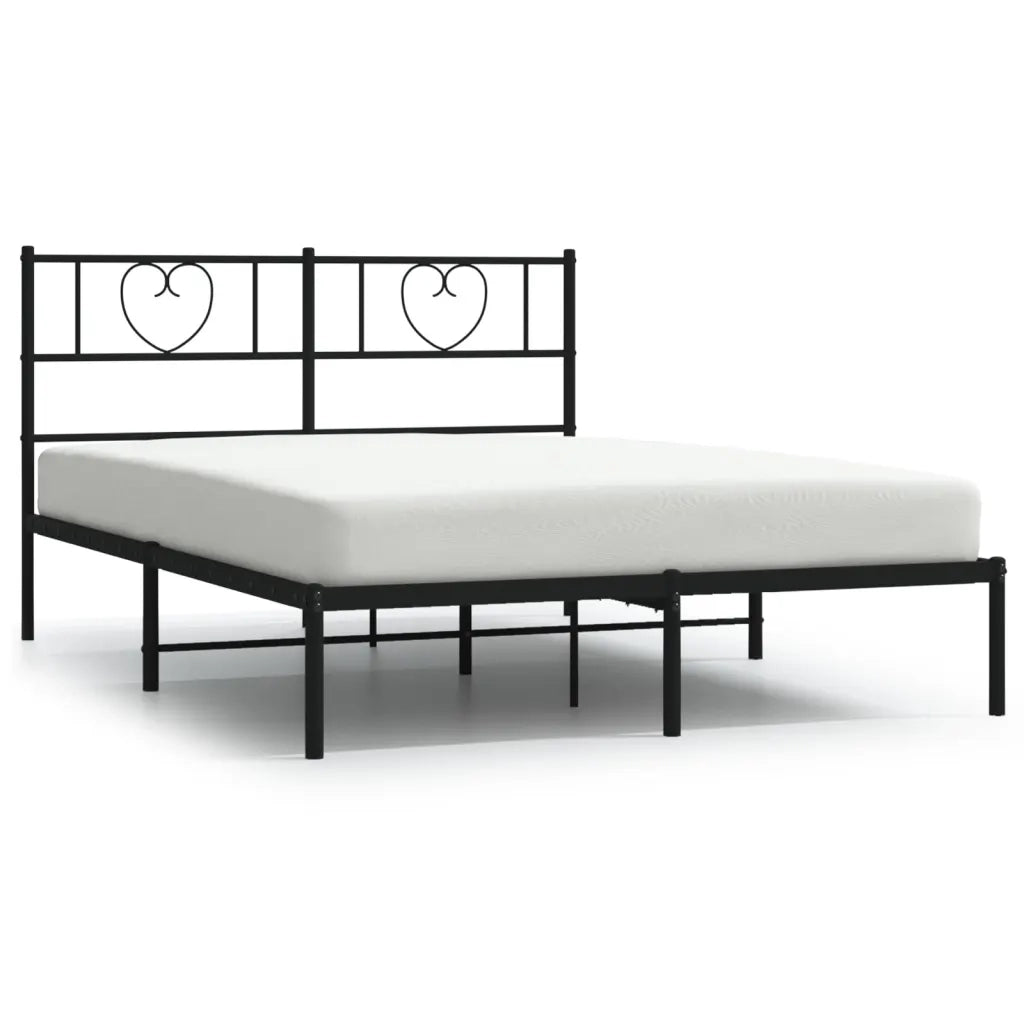 Giroletto con Testiera in Metallo Nero 140x200 cmcod mxl 126693