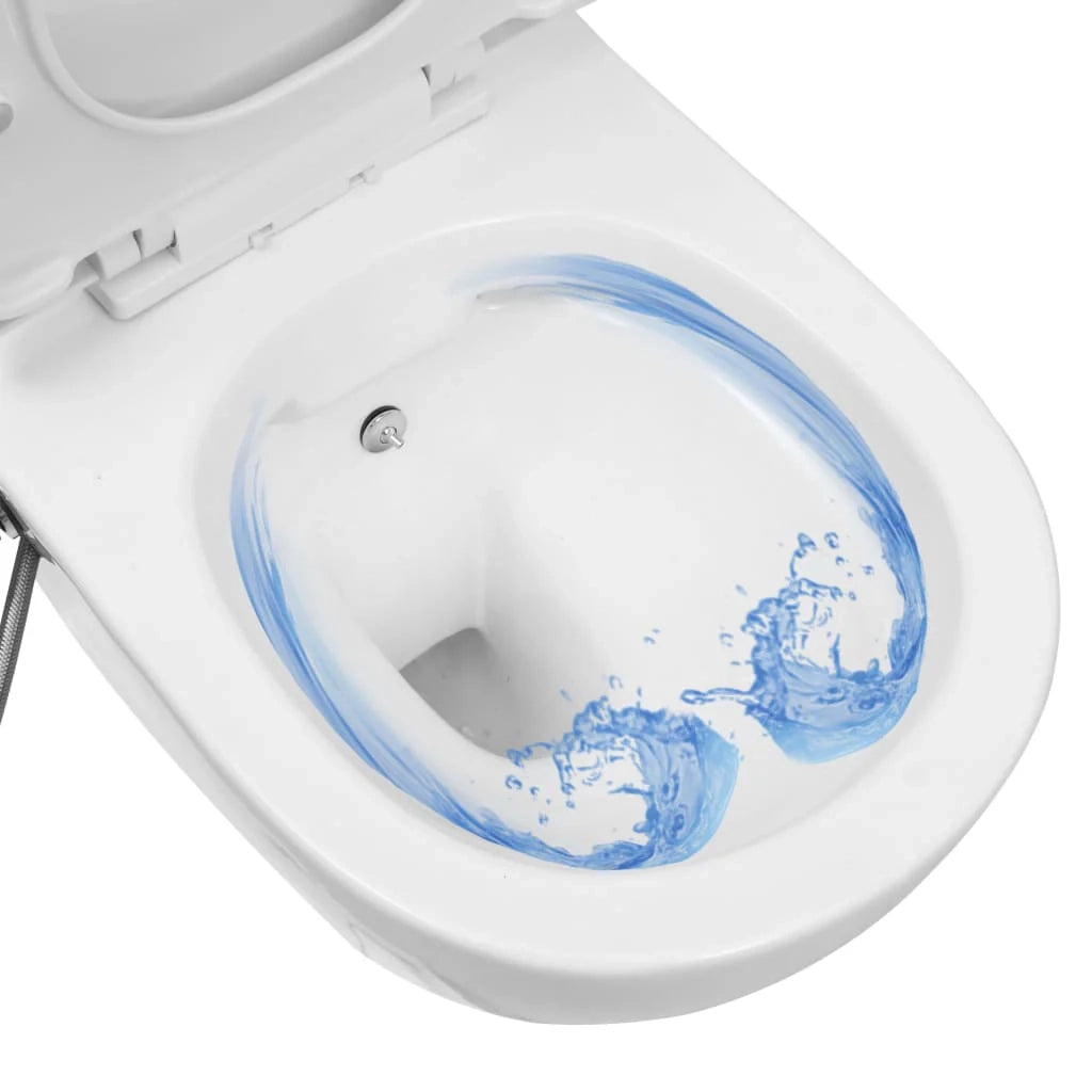 Kit completo per vaso sospeso senza brida e cassetta di scarico nascosta ceramica bianca 02_0003576