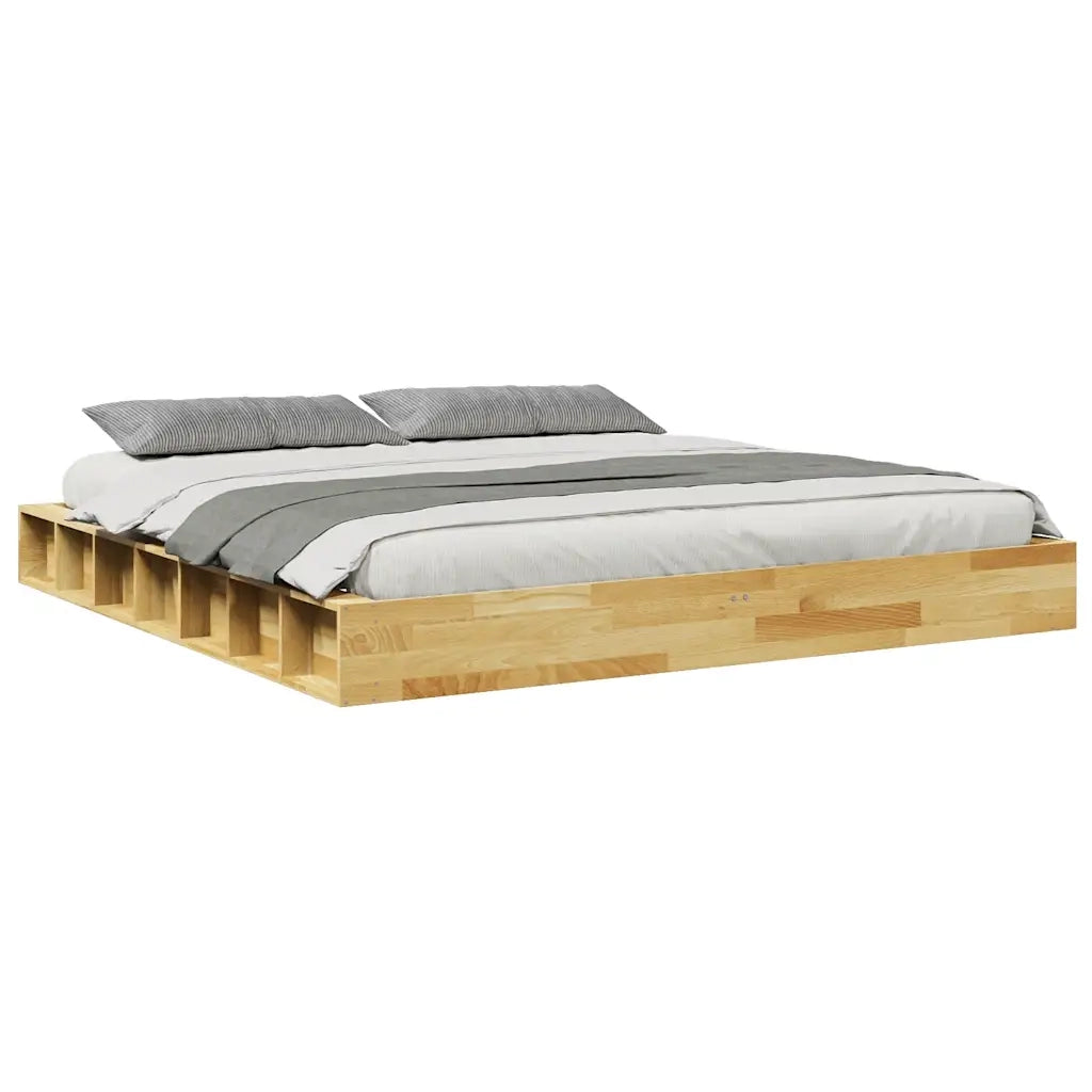 Struttura Letto Senza Materasso 180x200 cm in Legno di Rovere 3324126