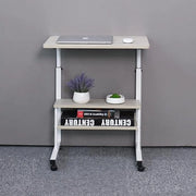 Scrivania portatile, ufficio domestico, scrivania, assemblaggio semplice, telaio metallico, 60x40cm