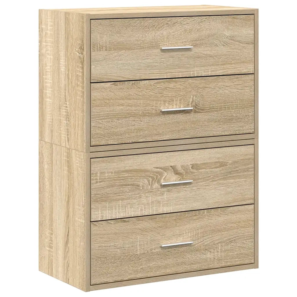 Armadi con 2 Cassetti 2 pz Rovere Sonoma 60x31x40 cm Truciolato CFW6977098