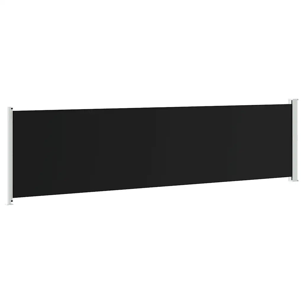 Tenda Laterale Retrattile per Patio 600x160 cm Nera 313375