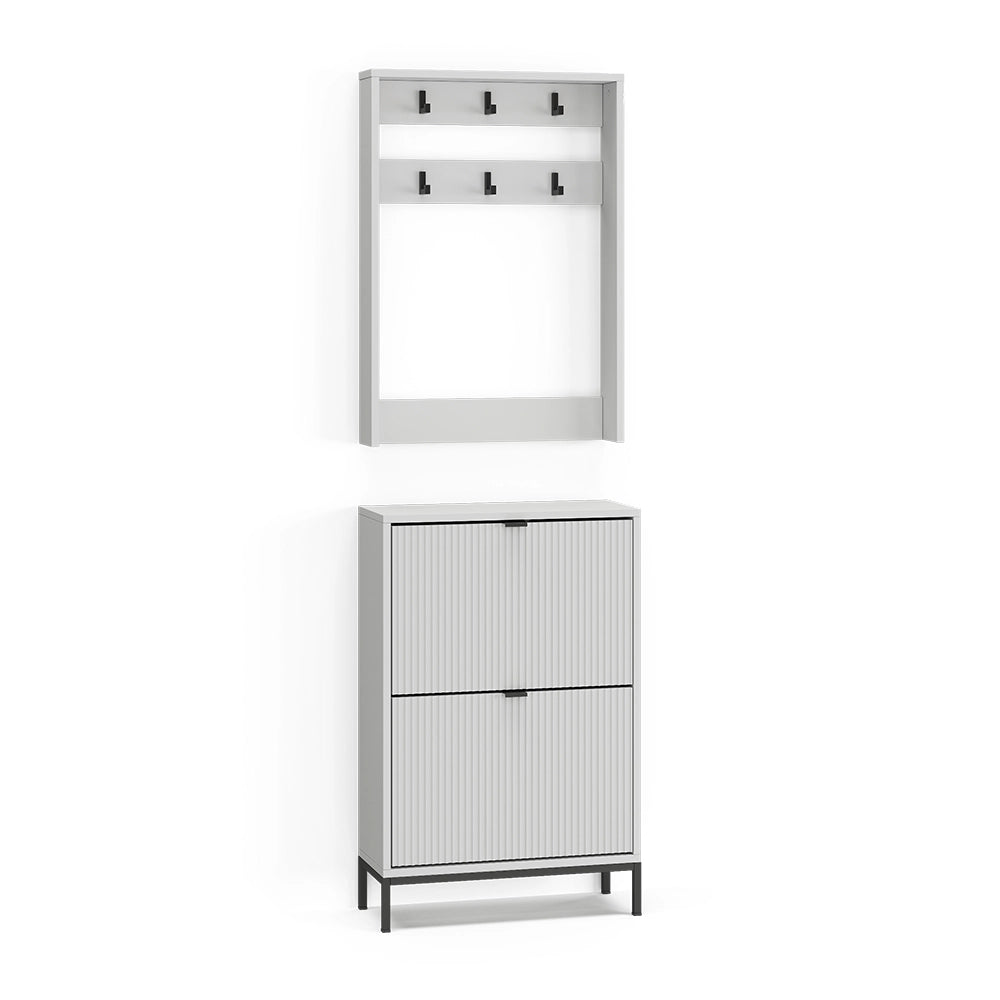 Vicco Armadio Bianco 60 x 92 cm Set, 2 parti