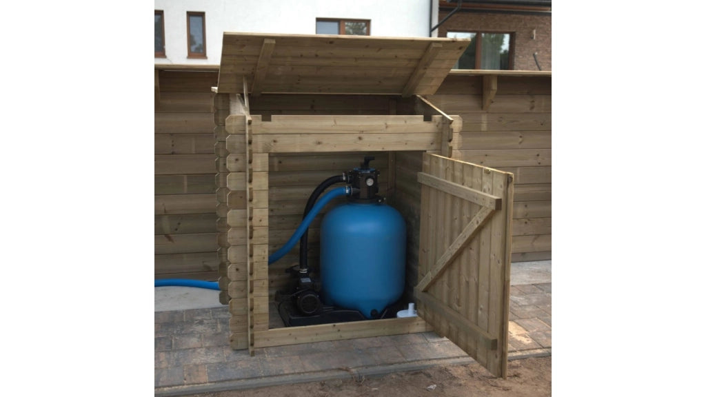 Armadietto da giardino per piscina per attrezzature 1.2x0.89 m H.1.13 m - Impregnato - SZA7 - ALTANKA