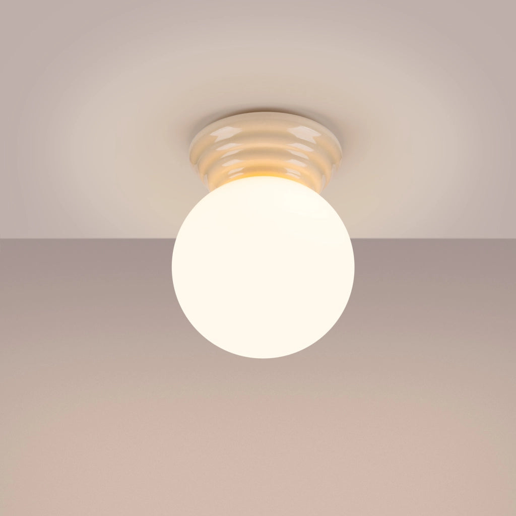 Lampada da soffitto ZORI beige IP44