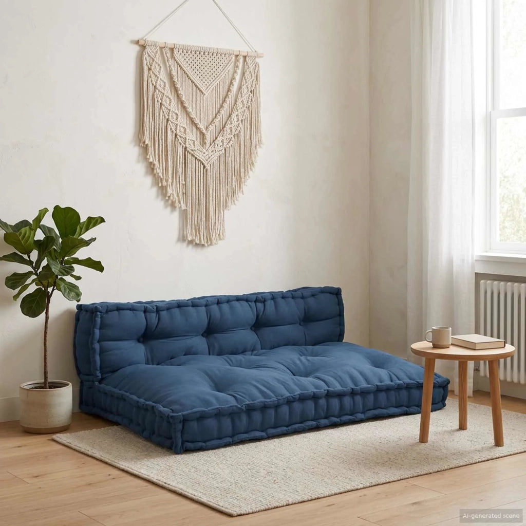 Cuscino per Divano Pallet 2 pcs Indaco 120 x 80 x 38 cm Tessuto 4019096