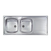 CM Mondial 116 x 50 2V Lavello ad incasso Rettangolare Acciaio inossidabile