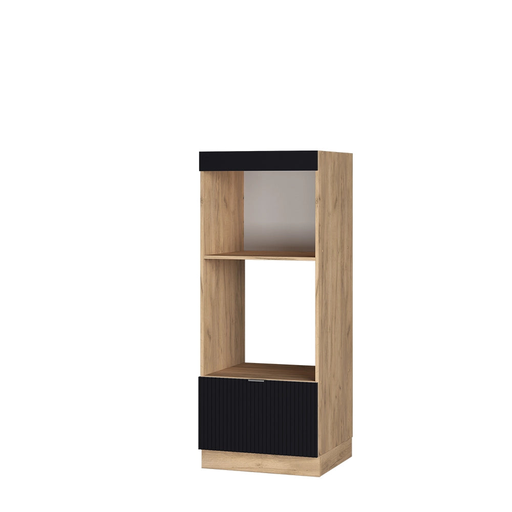 Vicco Set mobili bagno Nero a righe 60 cm aperto
