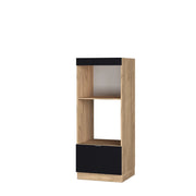 Vicco Set mobili bagno Nero a righe 60 cm aperto