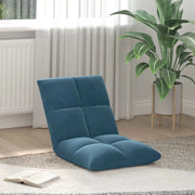 Sedia da Pavimento Blu 50 x 61 x 57 cm Velluto 42028157