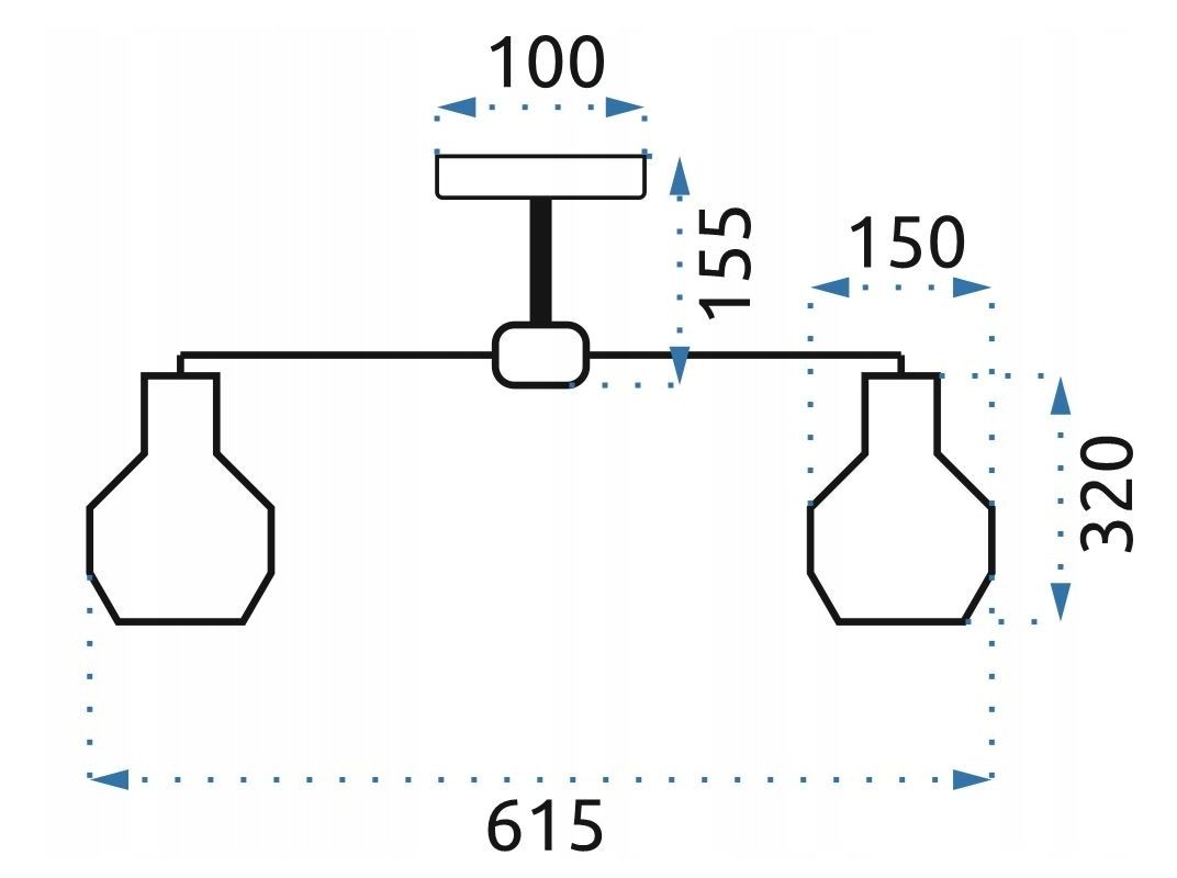 Lampada Da Soffitto Pensile Metallico Loft APP734-3C