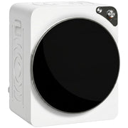 Asciugatrice Portatile 49x43x61 cm Potenza 1000W con 5 Programmi e Timer in PCM e Acciaio Inox Bianco