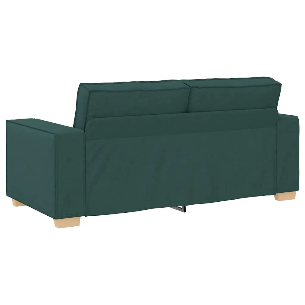 Divano a 2 posti Verde scuro 180x78x84 cm in tessuto 4104985