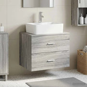 Mobile da Bagno da Muro Sonoma grigio 62,5 x 44,5 x 50 cm 890331