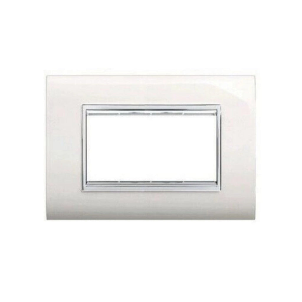 Placca NewPrestige 4P bianca