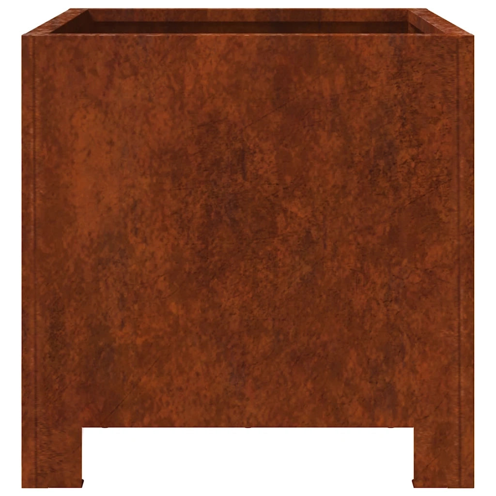 Fioriere da Giardino 2 pz 30x30x30 cm in Acciaio Corten 851198