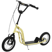 Monopattino Bambini con Manubrio Regolabile ¨C Zephmum ¨C Ruote 12'' Beige