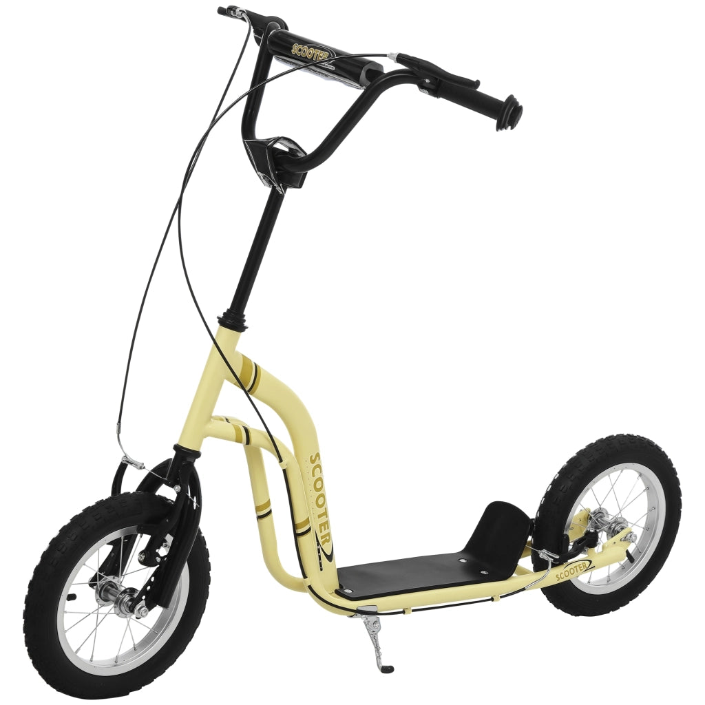 Monopattino Bambini con Manubrio Regolabile ¨C Zephmum ¨C Ruote 12'' Beige