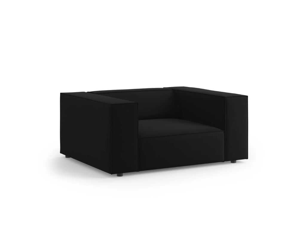 Cosmopolitan Design - Poltrona "Arendal" in velluto nero 