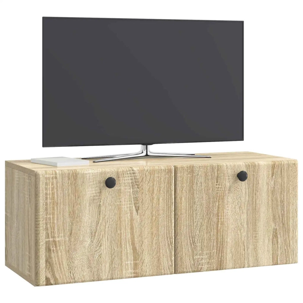 Mobile Porta TV da Muro 78,5 x 31 x 30 cm Rovere Sonoma