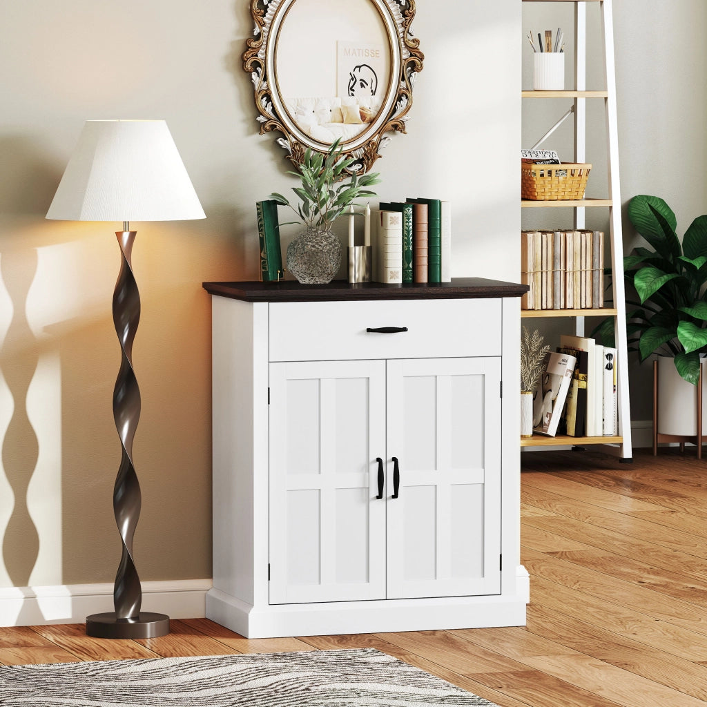 Mobile Ingresso con 2 Ante 1 Cassetto ¨C Xylo ¨C Bianco 75,2x40x91,5 cm