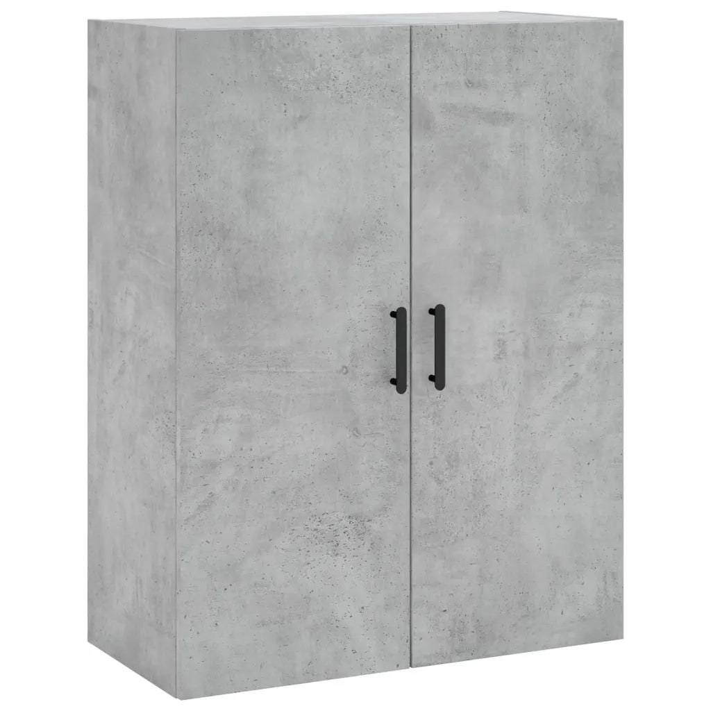 Credenza-Buffet-Armadio da cucina Grigio Cemento 69,5x34x180 cm in Legno Multistrato 643867