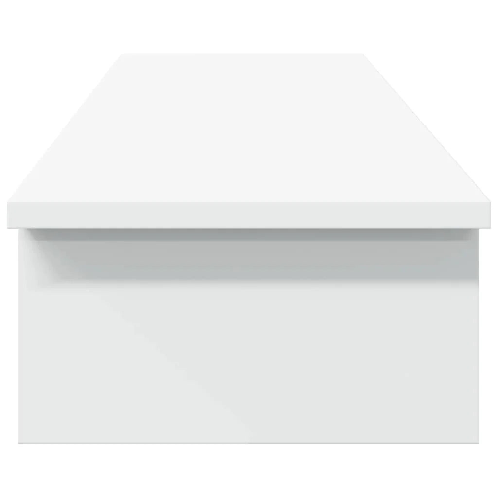 Supporto per monitor mobile da scrivania 100 x 27 x 15 cm legno ingegnerizzato bianco 02_0044836