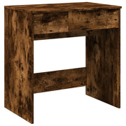Toeletta | Tavolo da Trucco con Specchio Rovere Fumo 73x46,5x120 cm