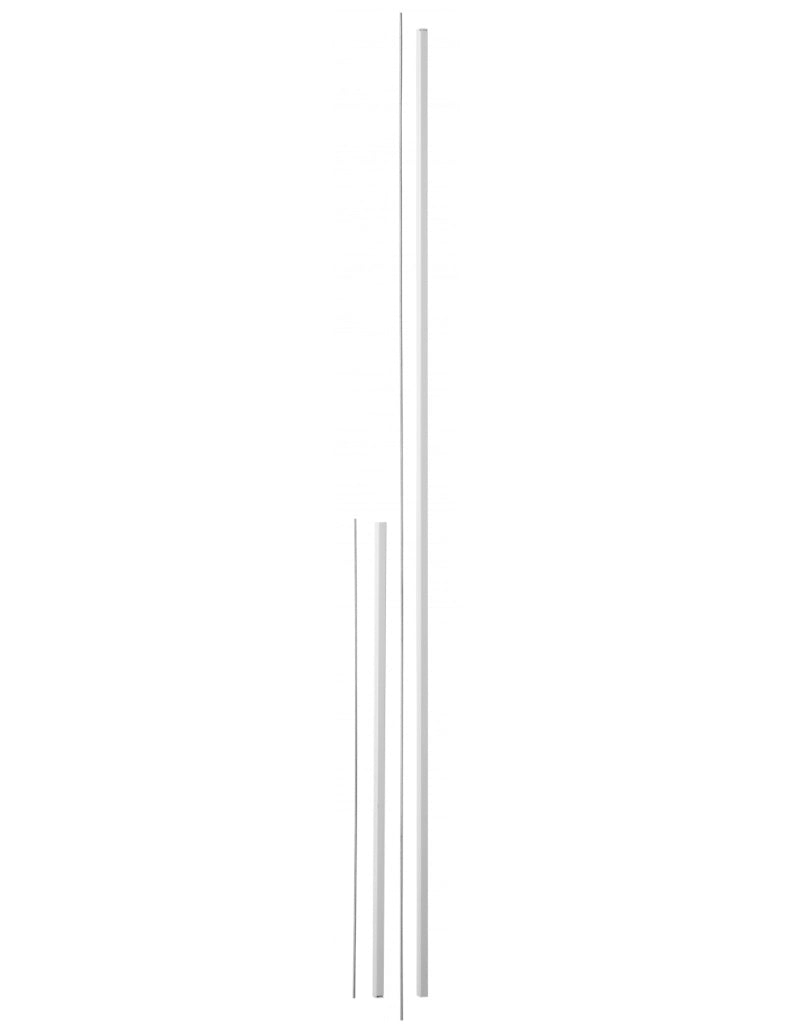 Kit prolunga superiore e inferiore verniciato bianco per porta, altezza max 3 m – THIRARD