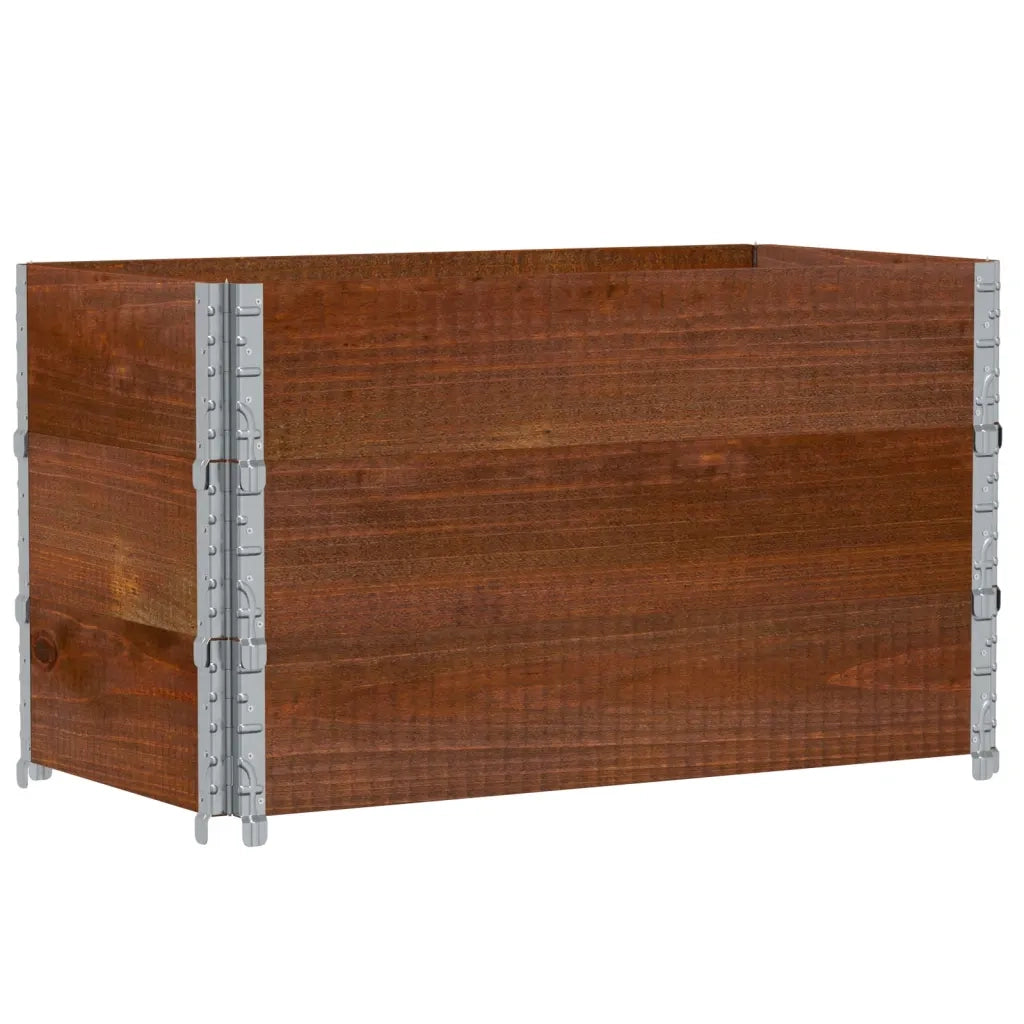 Paretali per Pallet 3 pz Marroni 100x50cm Legno Massello di Pino CFW8618995