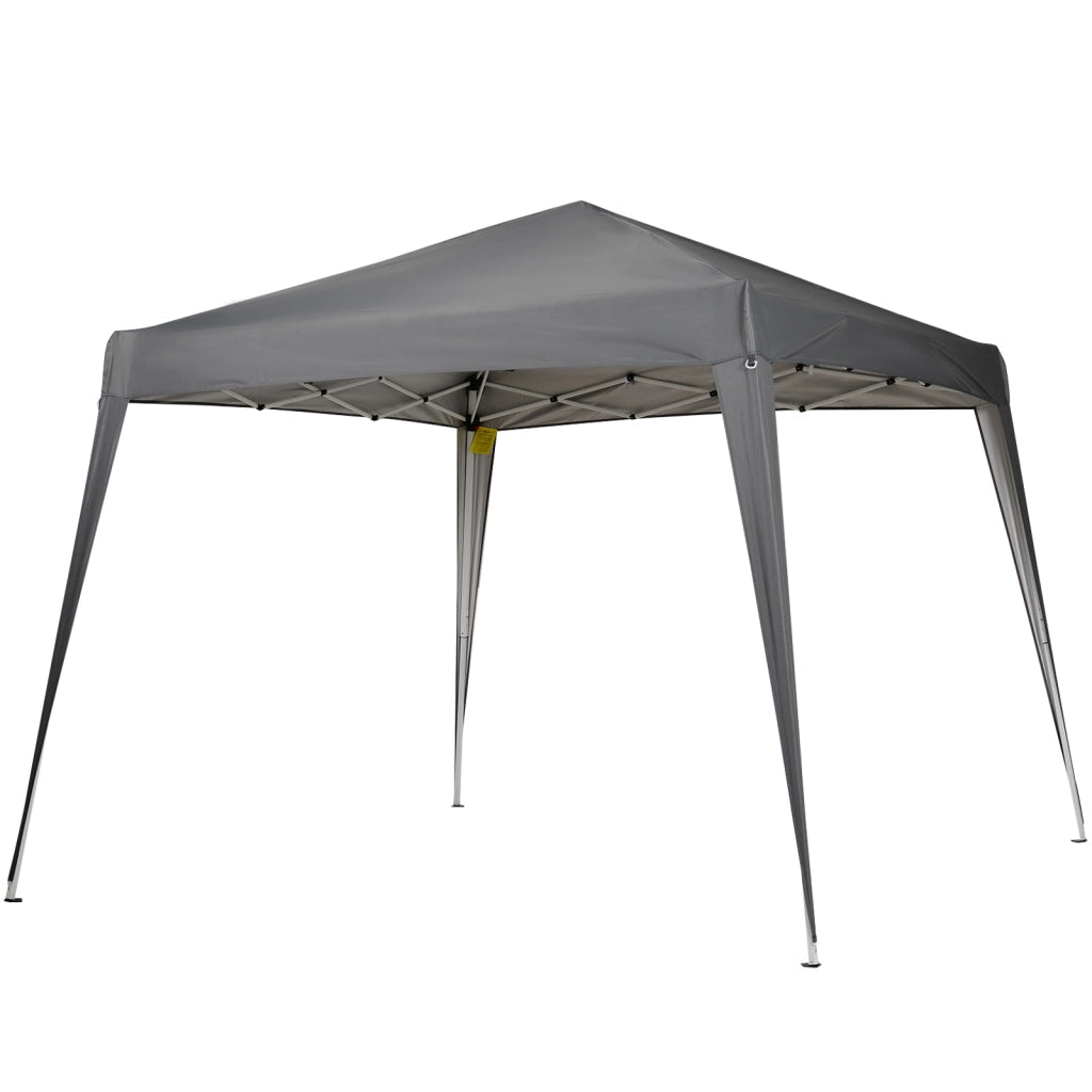 Gazebo pieghevole per giardino ¨C zephmum ¨C grigio 240x240 cm