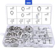 Assortimento di 240 viti e bulloni in metallo per cavi e fili - Sostenibile e facile da utilizzare