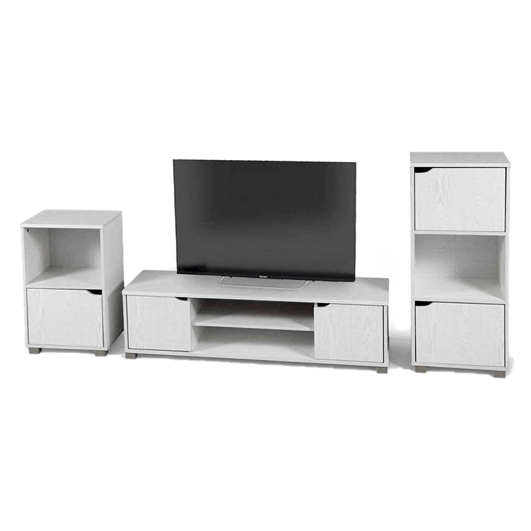 PARETE ATTREZZATA ERMES 3 MODULI COLORE BIANCO