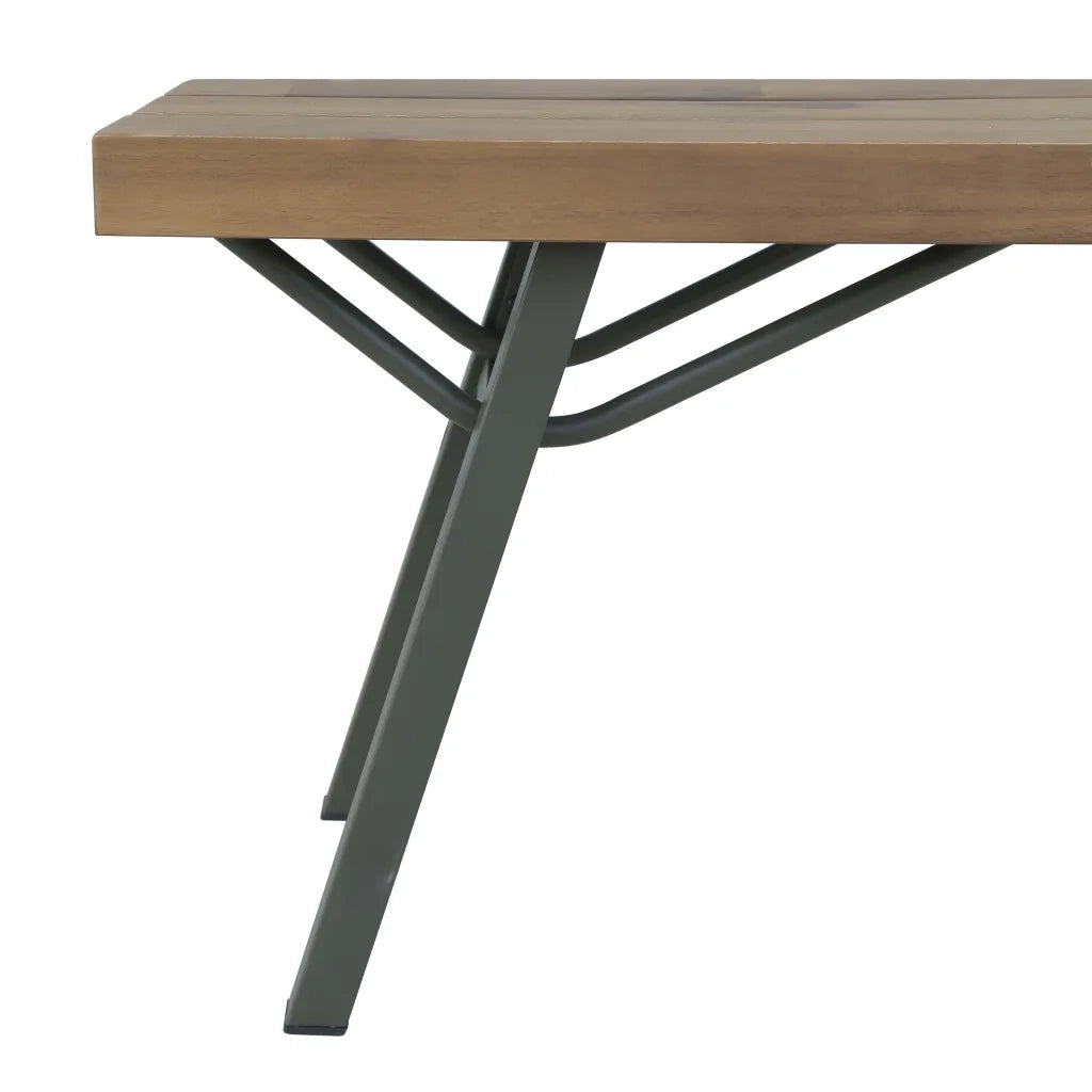 Panchina da Giardino 120 cm in Legno Massello d'Acacia 44252