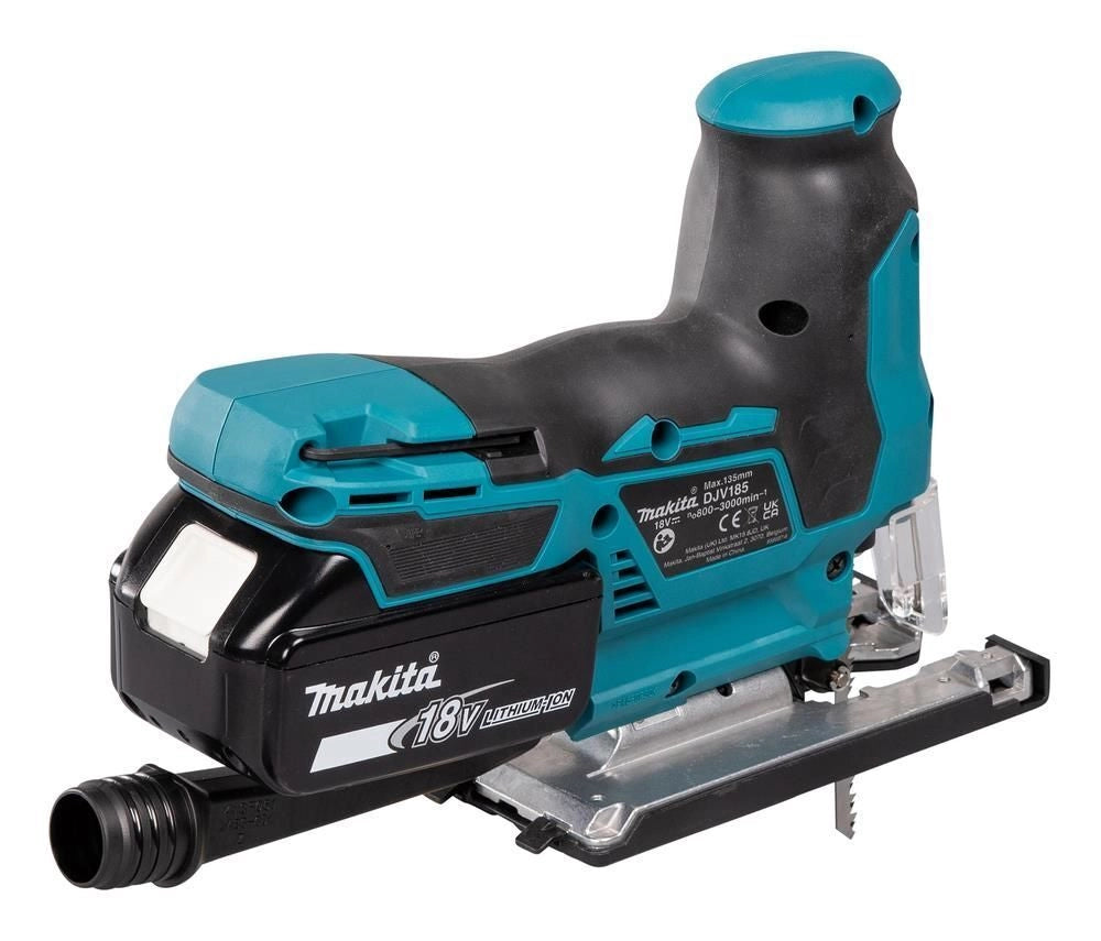 Makita DJV185RF1J seghetto alternativo a batteria 18 V motore brushless 3000 spm cambio lama senza utensili colore Verde