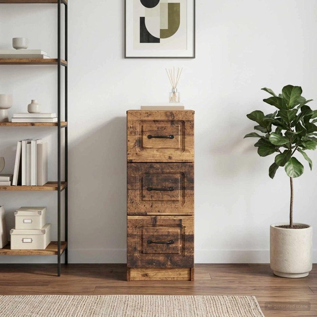 Mobile con Cassetti Legno antico 33 x 34,5 x 87 cm 895773