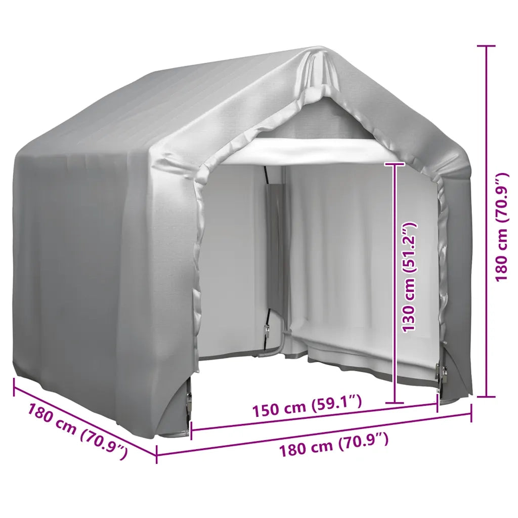 Tenda Grigia 180x180 cm in Acciaio Zincato 148633