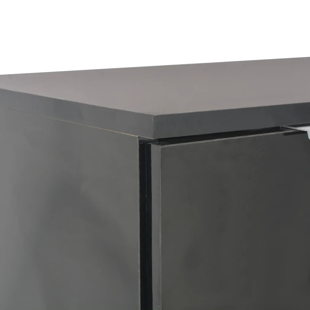 Credenza | Madia | Buffet da pranzo | Armadio da pranzo Nero Lucido 107x35x80,5 cm