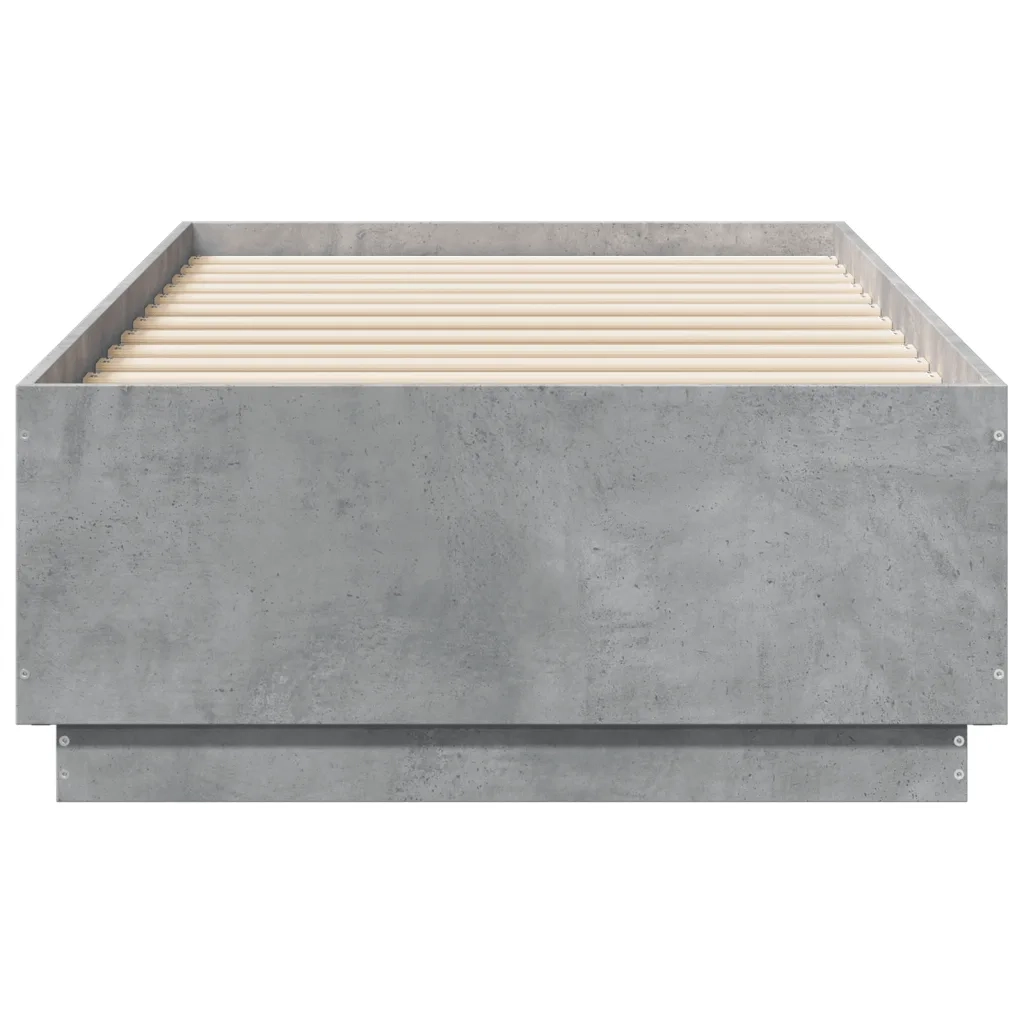 Giroletto Luci LED Grigio Cemento 75x190cm in Legno Multistrato