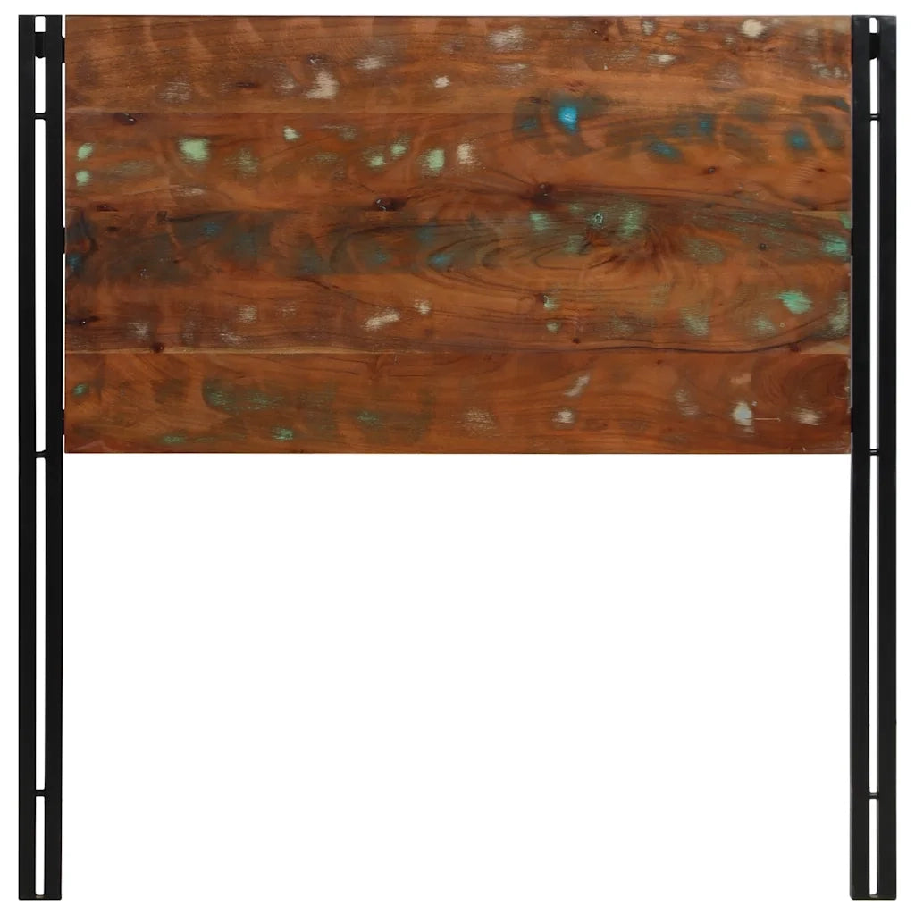 Testiera 100 cm in Legno Massello di Recupero e Ferro 4017544