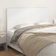Testiera Bianca 180x5x118/128 cm in Similpelle 3116155